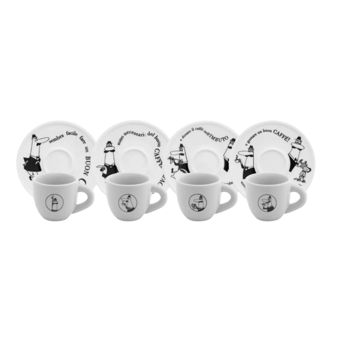 BIALETTI - SET 4 TAZZINE MOKA CAROSELLO - Y0TZ033