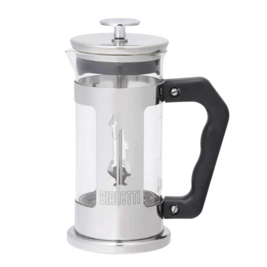Bialetti Preziosa French Press Coffee Maker, Stainless Steel, Silver