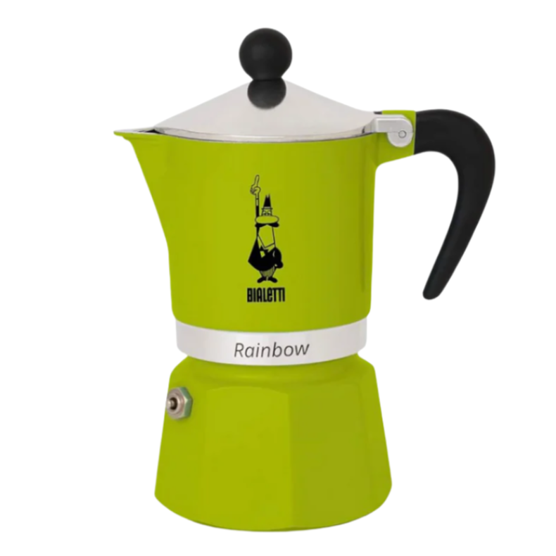 Bialetti Rainbow Verde Moka Express Cup Stovetop Espresso