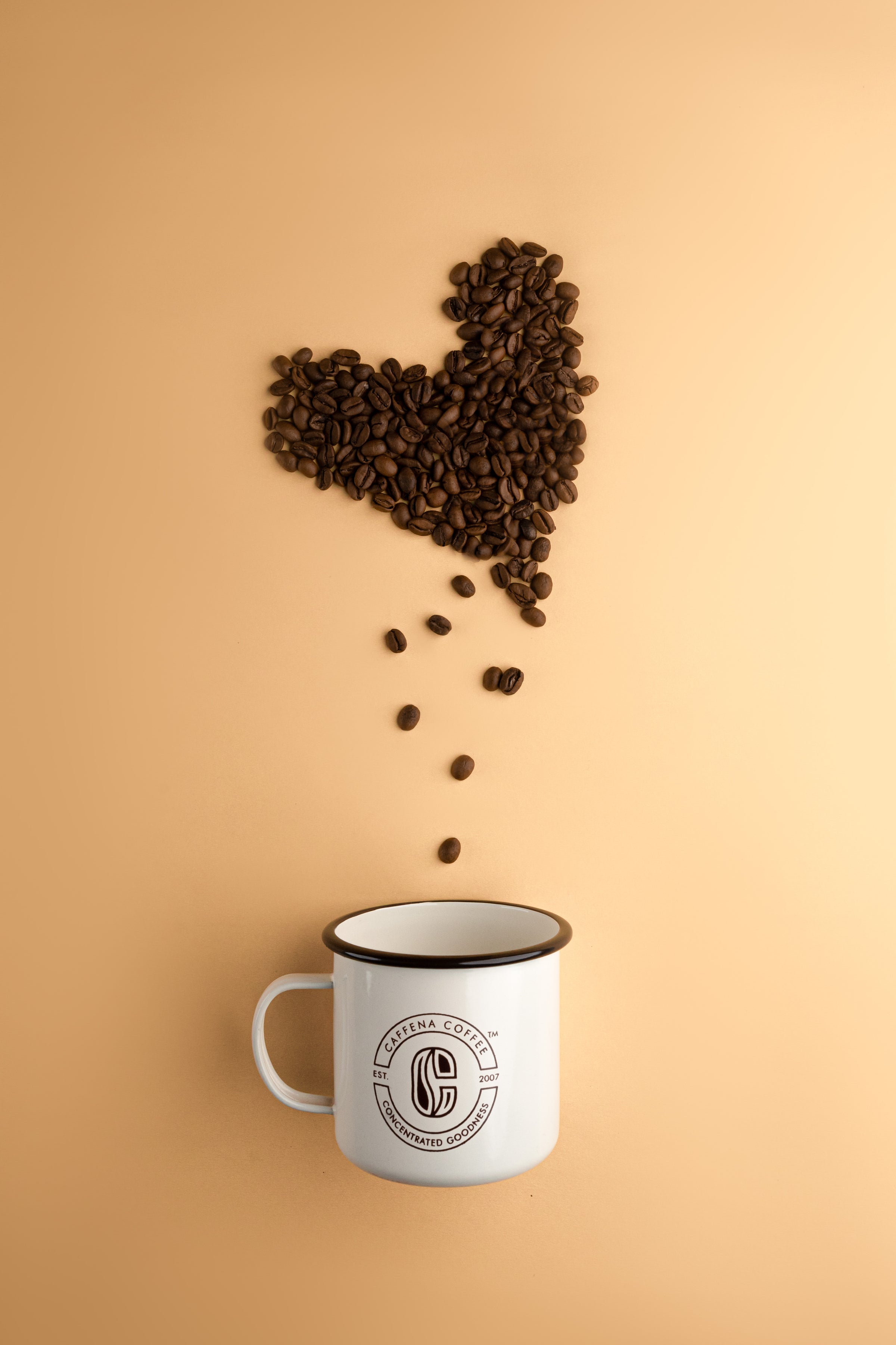 Caffena Coffee Enamel Mug