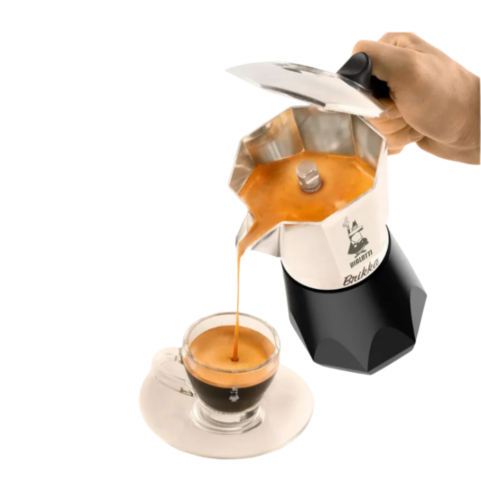 Bialetti Brikka New 2 Cups Aluminium Stovetop Coffee Maker 7327