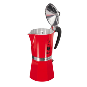 Bialetti Rainbow Colored Coffee Maker,4963, Aluminium, Red, 6 Cups