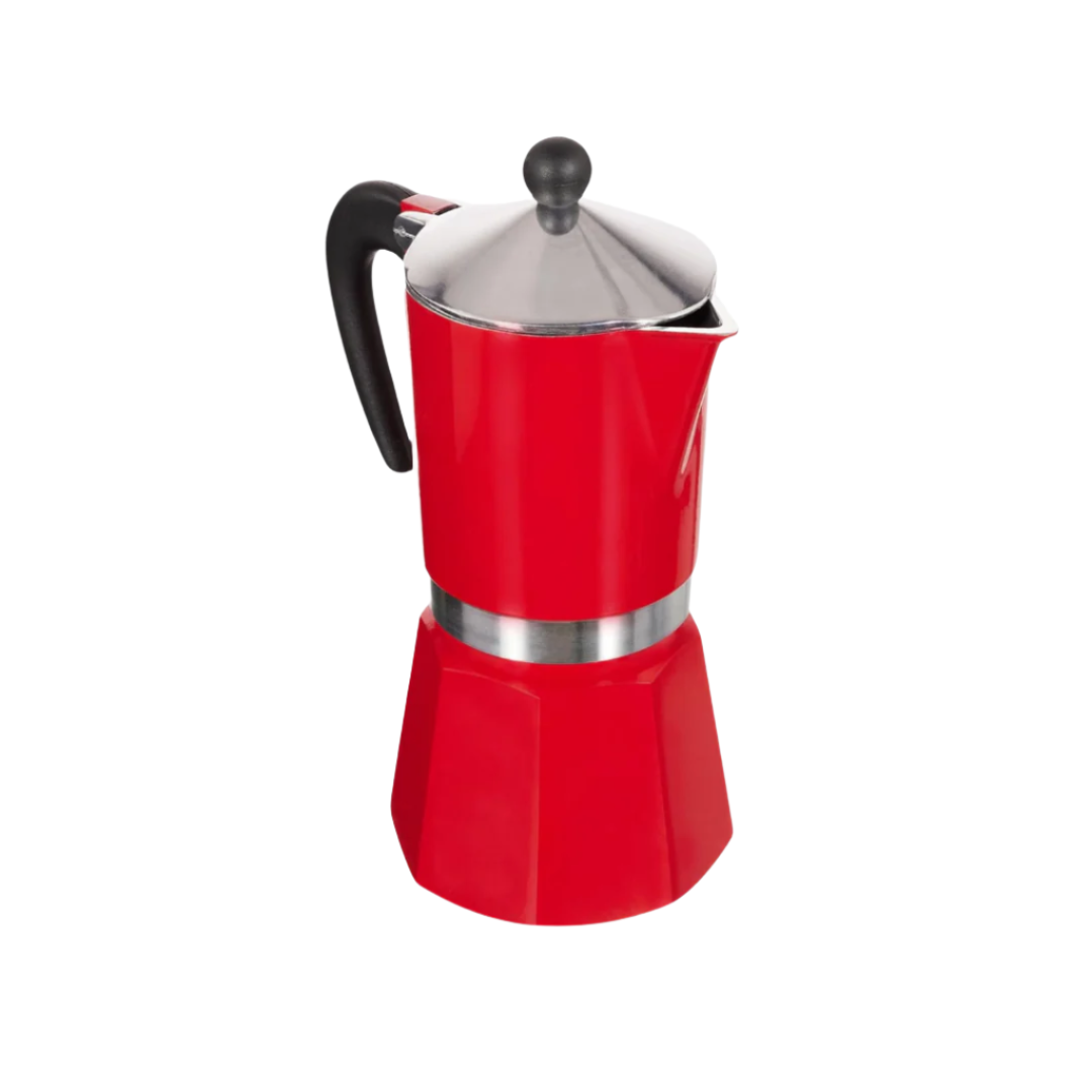 Bialetti Rainbow Colored Coffee Maker,4963, Aluminium, Red, 6 Cups