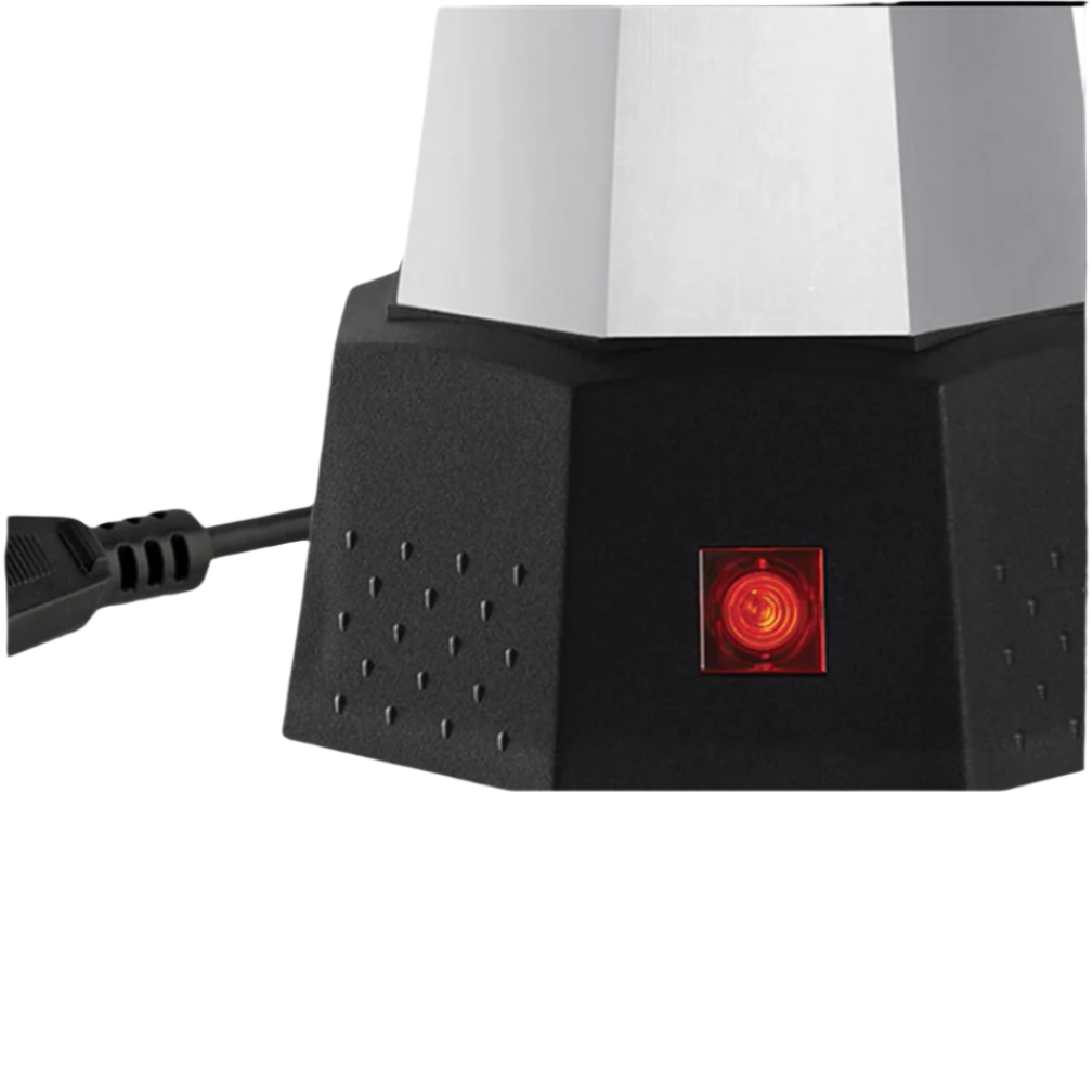 Bialetti Moka Elettrika - Electric coffee maker with cast aluminum construction and easy-to-use features.