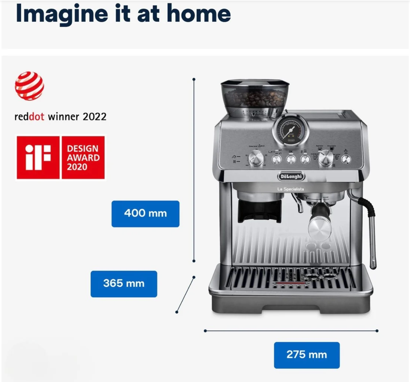 Cafe-style espresso brewed using DeLonghi Arte Evo EC9255.M